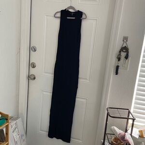 Stretch black Sleeveless Maxi Dress